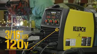 Klutch MIG Welder with Multi Processes Inverter MIG FluxCored Arc and TIG 120V 3090 Amp Output Mod [upl. by Nakasuji]