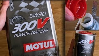 Motul 300V Power Racing 5W30 original sport oil show [upl. by Cornwall]