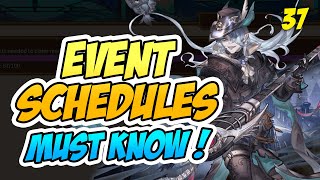 MUST KNOW All Event Schecdules  Endless Grades Pixel Saga [upl. by Adihahs690]