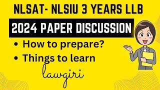 NLSAT 2024 Question Paper AnalysisNLSIU 3 year Law paper 2024 reviewNlsiu 3 year LLB syllabus 2025 [upl. by Enyad]