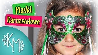 Maski Karnawałowe  Maski Weneckie dla Dzieci  Kreatywna Mama [upl. by Ydahs247]