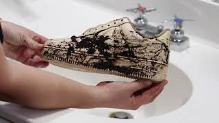 Dyed Rope Lace Custom Air Force 1 Sneakers quotMocha Brownquot  Step by step tutorial SATISFYING 🤎😍 [upl. by Jayme216]