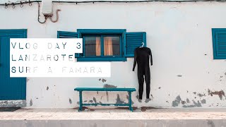 Vlog Day3  Lanzarote  Surf a Famara beach 🏄‍♀️ [upl. by Eitsim586]