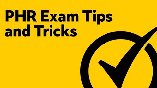 PHR Exam Tips amp Tricks [upl. by Dorothi]