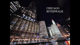 AMAZING Evening Chicago Riverwalk Extremely beautiful views Chicago has the most beautiful skyline [upl. by Kensell]