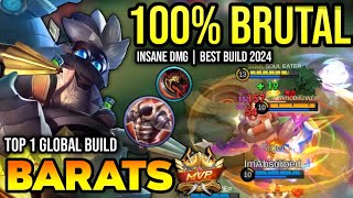 BARATS BEST BUILD 2024  TOP GLOBAL BARATS GAMEPLAY  MOBILE LEGENDS✓ [upl. by Anuahsat]