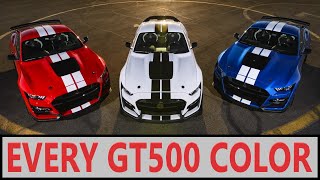 Every GT500 Color 20202022 [upl. by Sida]