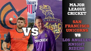 LIVE🔴 T20  San Francisco Unicorns Vs Los Angeles Knight Riders T20  LAKR vs SFU Live Score [upl. by Crysta]