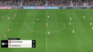 Stevenage vs Barnsley 14092024 EFL League One EA FC 24 [upl. by Nomrah]