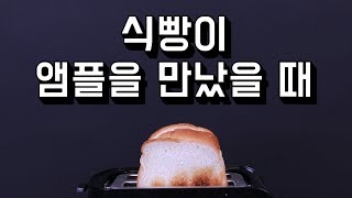 앰플 바른 식빵🍞 과연 구워질까  ㄹㅇ 궁금해서 해 본 실험 [upl. by Rodney]