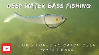 Top 5 lures for Deep Water Bass Fishing [upl. by Aisek]