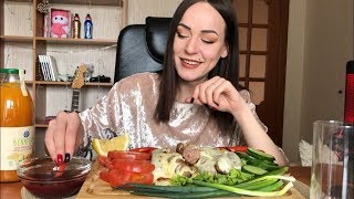 MUKBANG  Купаты колбаски с сыром не сдала на права Sausages with cheese  не ASMR [upl. by Adnirim542]