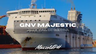 GNV MAJESTIC  Arrival in GENOA [upl. by Artenek]