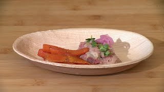 Tartare de bœuf aux huîtres et frites de patates douces [upl. by Eustis]