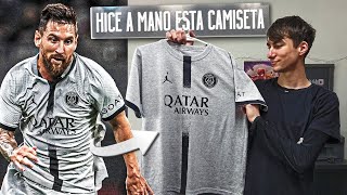 HAGO la NUEVA CAMISETA SUPLENTE del PSG con el DORSAL de MESSI [upl. by Orthman]