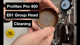 How I Clean My Profitec Pro 400 E61 Group head [upl. by Lenra]