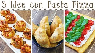 3 IDEE CON BASE PIZZA GIA PRONTA  Girelle Rustiche  Pizza Fredda  Calzoni  55Winston55 [upl. by Oibaf244]