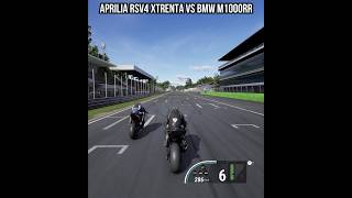 APRILIA RSV4 XTRENTA VS BMW M1000RR superbike drag [upl. by Enirehs365]