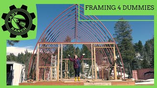 Framing Doors amp Windows For Our Arched Cabin House Kit [upl. by Novar738]