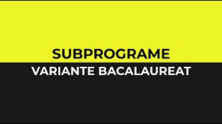 Subprograme variante bacalaureat informatica Limbajul C [upl. by Buskus]