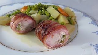 Recette de râble de lapin farci printanière de légumes [upl. by Rehpotsyrk480]