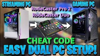 EASY RodeCaster Pro 2  RodeCaster DUO Dual PC Streaming Setup [upl. by Nalid]