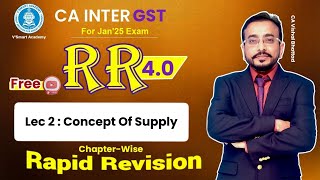 🚀02 GST Revision  Concept of Supply COS  CA amp CMA Inter IDT Fast Track  Sept24 amp Jan25  VB Sir [upl. by Leontyne856]