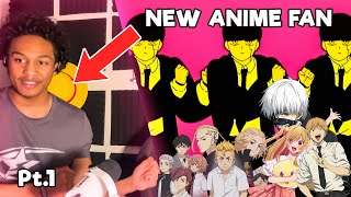 New Anime Fan Reacts To ANIME OPENINGS For The First Time Part 1 [upl. by Gaskin869]