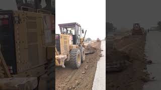 Motor grader working video cat grader machine grader operator techniques and training grader [upl. by Retla]