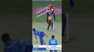 Usama ali ❤ battingflick master🏏 shortviral cricket video sialkotcricket [upl. by Yrahk]