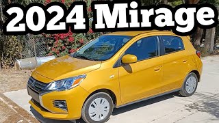 2024 Mitsubishi Mirage ES Review Is it the WORST new car [upl. by Ziagos103]