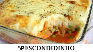 ESCONDIDINHO VEGETARIANO  RECEITAS QUE AMO [upl. by Macegan]