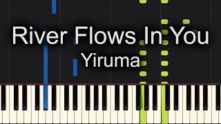 River Flows In You Piano How to play Yiruma River Flows In You [upl. by Caspar]