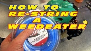 HOW TO ReString A Weedeater Grass Trimmer [upl. by Stroup]