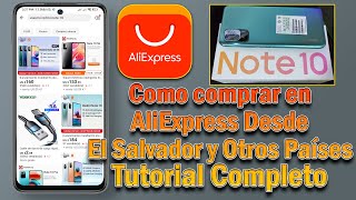 Como comprar en AliExpress desde El Salvador y Otros Países Compra Segura 💯✅ [upl. by Nagap350]