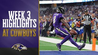 Ravens Top Plays vs Cowboys  Baltimore Ravens [upl. by Eirod]