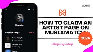 How To Claim An Artist Page On Musixmatch  Verify Artist Account [upl. by Okire790]