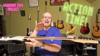 The Guitar Foster Parent Harmony Model 02814  Setup String Action Adjustment [upl. by Meeker902]