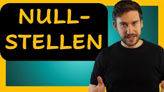 Nullstellen berechnen  3 Beispiele schnell und einfach [upl. by Alison]