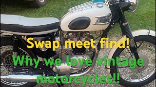 2024 Chief Blackhawk vintage motorcycle swap meet Davenport Iowa Bought a triumph [upl. by Andee95]