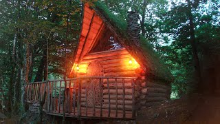 Construction of a log house I build alone [upl. by Yhtuv]