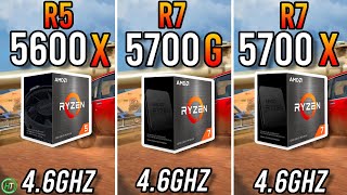 Ryzen 5 5600X vs Ryzen 7 5700G vs Ryzen 7 5700X [upl. by Alathia869]