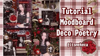 Tutorial Moodboard Deco Poetry Red [upl. by Esahc]