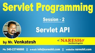 Servlet Tutorial  Servlet API  Servlet Programming Part2  MrVenkatesh [upl. by Neelyak]