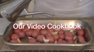 How to make Roasted Rosemary Garlic Red Potatoes Recipe  Our Video Cookbook 44 [upl. by Eram]