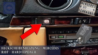 Heckscheibenheizung prüfen  Funktion  Mercedes SL R107 [upl. by Nicola540]