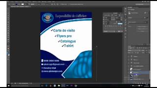 Photoshop Design concevoir un flyers pro [upl. by Naitsyrk]