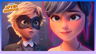 Ladybug  Cat Noirs First Kiss 🌟 Miraculous Ladybug amp Cat Noir The Movie  Netflix After School [upl. by Shreve]