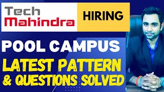 🔴TechMahindra Pool Campus Hiring  TechMahindra Latest Pattern 2024 [upl. by Elexa]