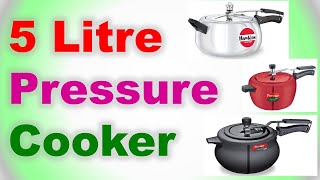 Top 7 Best 5 Litre Pressure Cooker in India 2021  5 LITRE COOKER  प्रेशर कुकर [upl. by Skipp722]